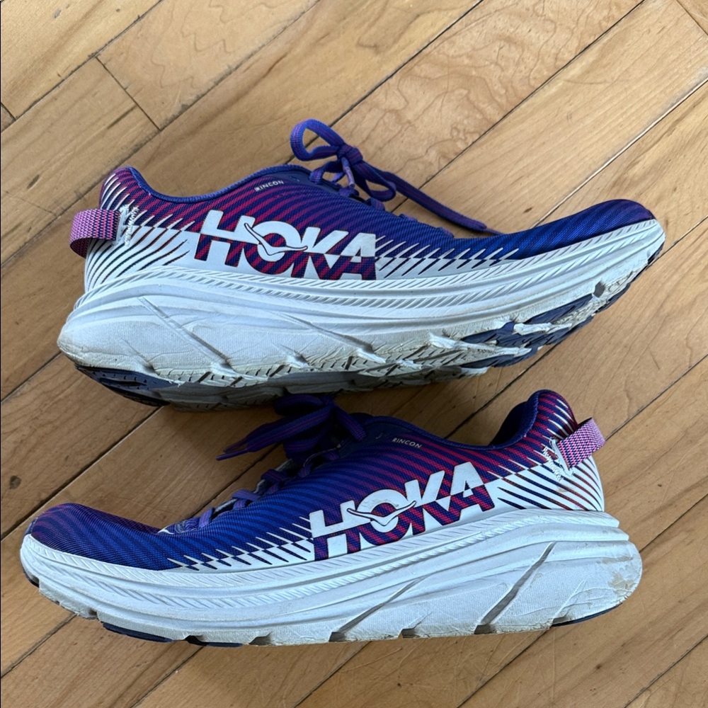 Hoka One One Women's Sneakers in Blue and Pink - Picture 2 of 5